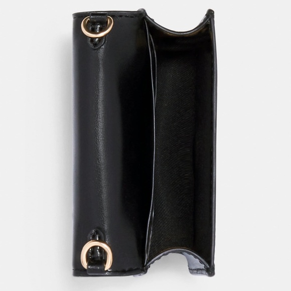 New💃Coach Mini Wallet On A Chain Signature Canvas - Picture 2 of 7